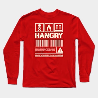 Funny Slogan Hangry Long Sleeve T-Shirt